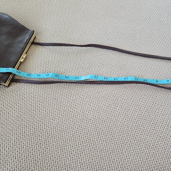 Gianni Bernini cross body bag, brown leather - Picture 9 of 9